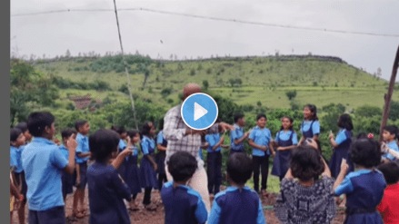 student learning song while dancing