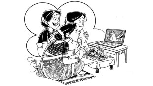 Clash between two generations in virtual and real world