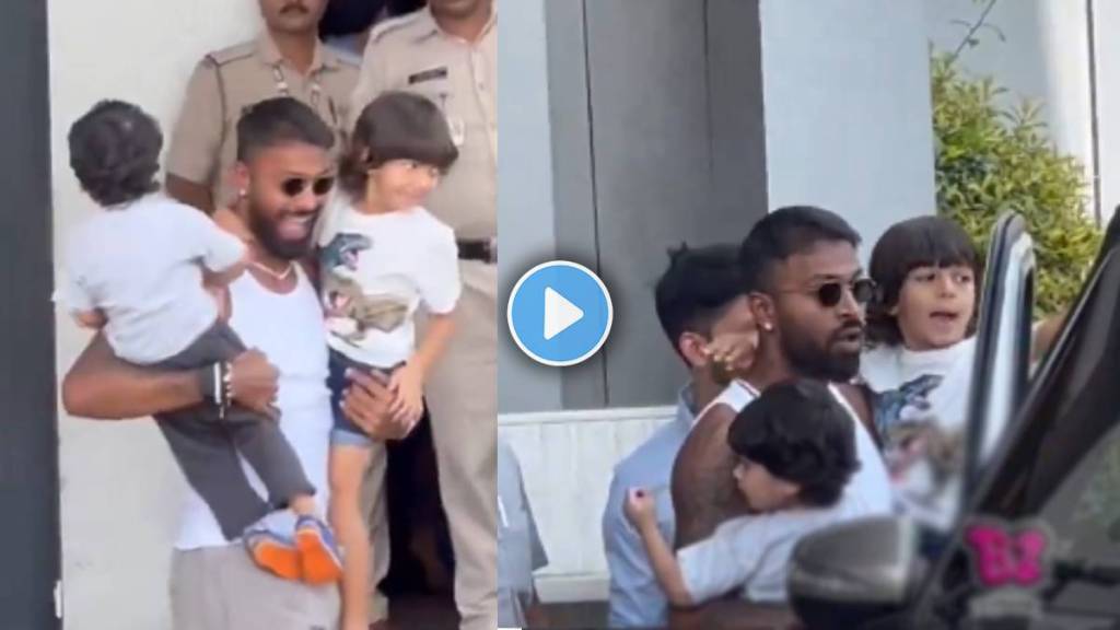 Hardik Pandya Met Agastya After Divorce Hardik Pandya Met Agastya After Divorce