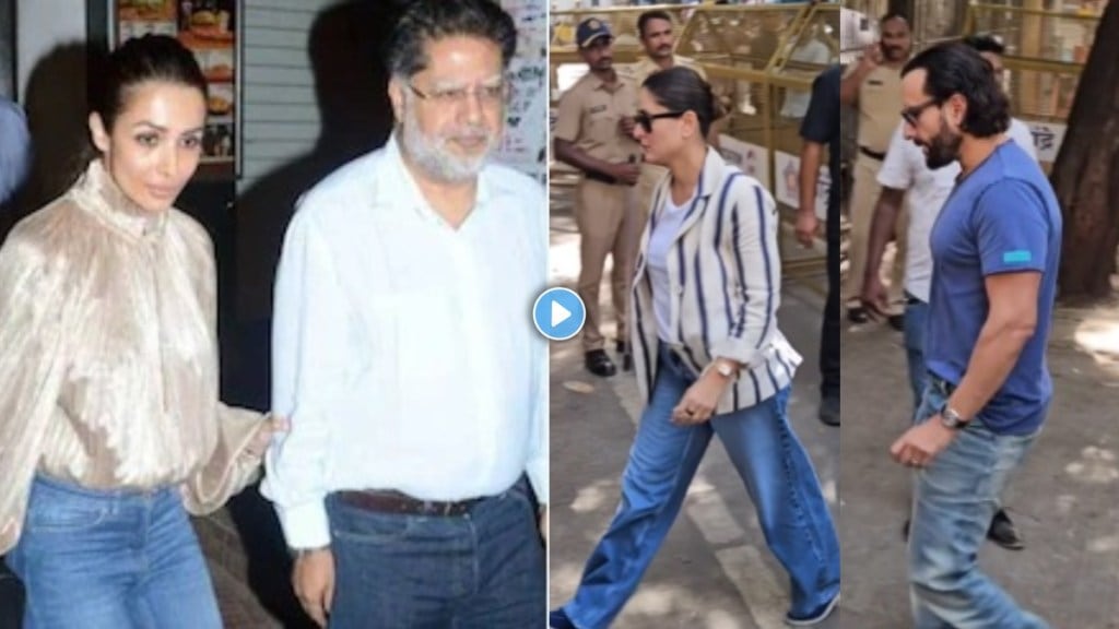 Kareena Kapor Saif Ali Khan at Malaika Arora Home