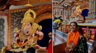 Marathi actress Amruta dhongade, Amruta dhongade photos, Amruta dhongade at dagadusheth halwai Ganpati Pune,