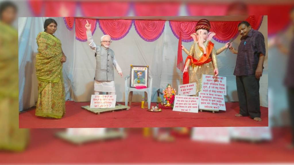 gulab puris controversial ganpati decoration gulab puris controversial ganpati decoration