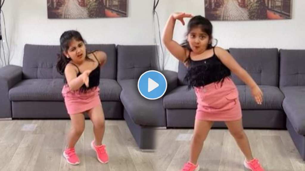 A girl stunning dance on a Bollywood song