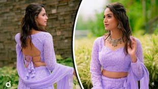 Sayali Deodhar Lavender Lehenga Look