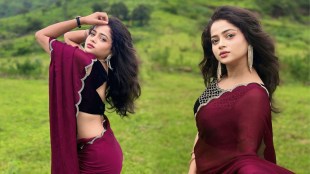 Shivali Parab Designer Saree Look