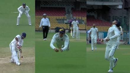 India b vs India b Shubma Gill Takes Stunning Catch of Rishabh Pant Catch Video