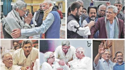 leaders pay tributes for Sitaram Yechury leaders pay tributes for Sitaram Yechury