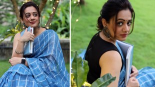 Spruha Joshi Saree Look