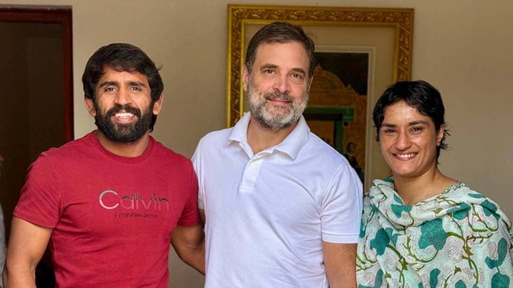 Vinesh Phogat and rahul gandhi
