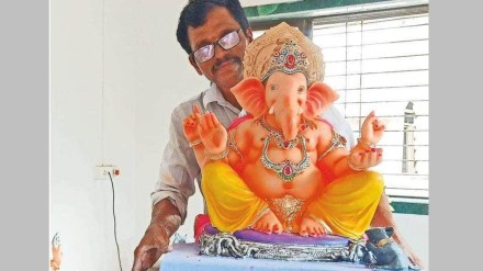 ganesh idols made from paper