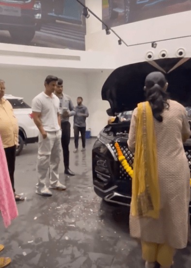 jay dudhane buys new car
