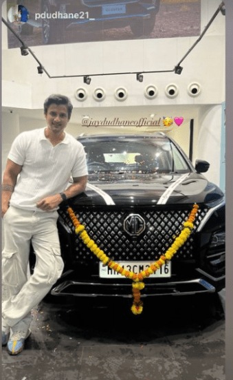jay dudhane buys new car