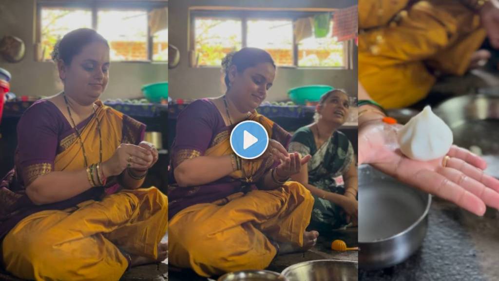 mugdha vaishampayan make ukadiche modak video viral mugdha vaishampayan make ukadiche modak video viral