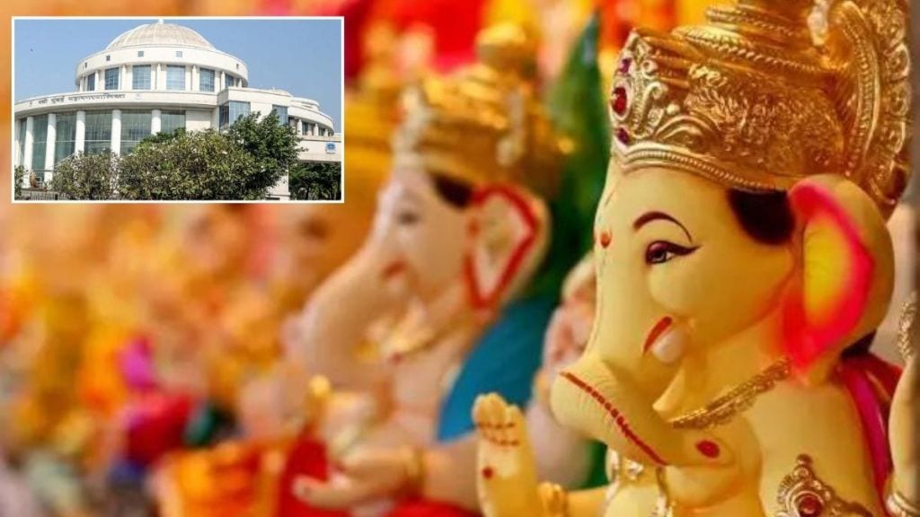 Action taken against by municipal corporation panel makers instead of ganesh mandal