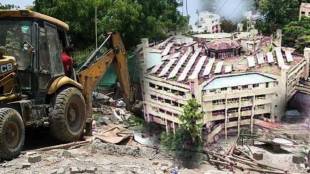nmmc demolished on unauthorized huts in nerul division