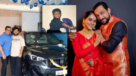 prasad oak son gifted him bmw car