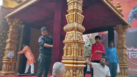 ganesh mandals preparing for idol immersion procession