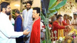 sachin tendulkar ganpati darshan cm house in mumbai