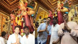 varun dhawan lalbaug raja darshan