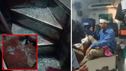 Stone pelting on Samruddhi Highway, the driver averted a terrible accident, Stone pelting on Samruddhi Highway, the driver averted a terrible accident,