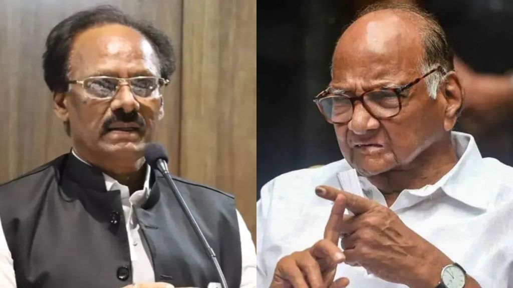 Daund Former MLA Ramesh Thorat met senior leader Sharad Pawar in Baramati Daund Former MLA Ramesh Thorat met senior leader Sharad Pawar in Baramati