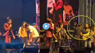 Sonu Nigam keeps singing as he dodges man charging at him during live concert video viral