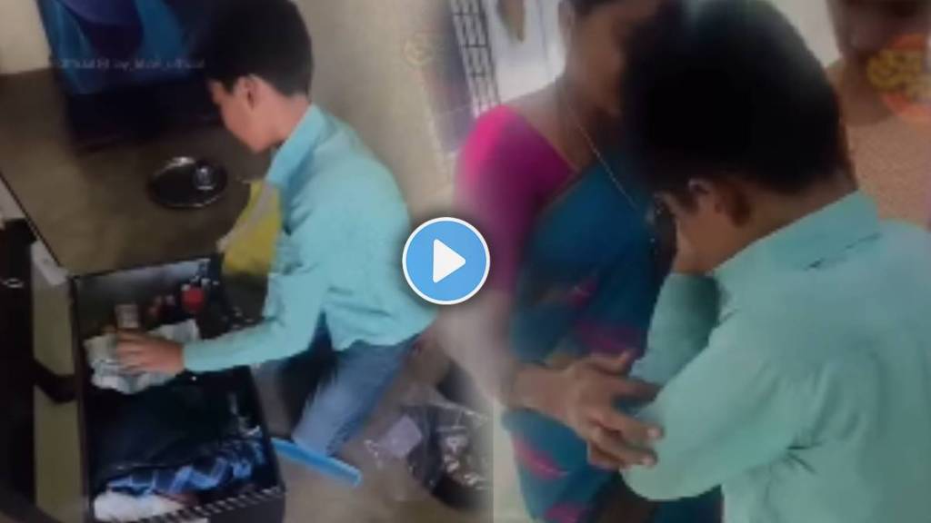 Viral Video Shows Village Boy is preparing to go hostel Viral Video Shows Village Boy is preparing to go hostel