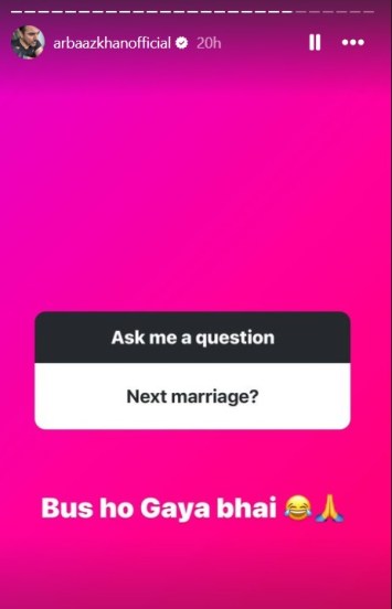 arbaaz khan give answer to fan question