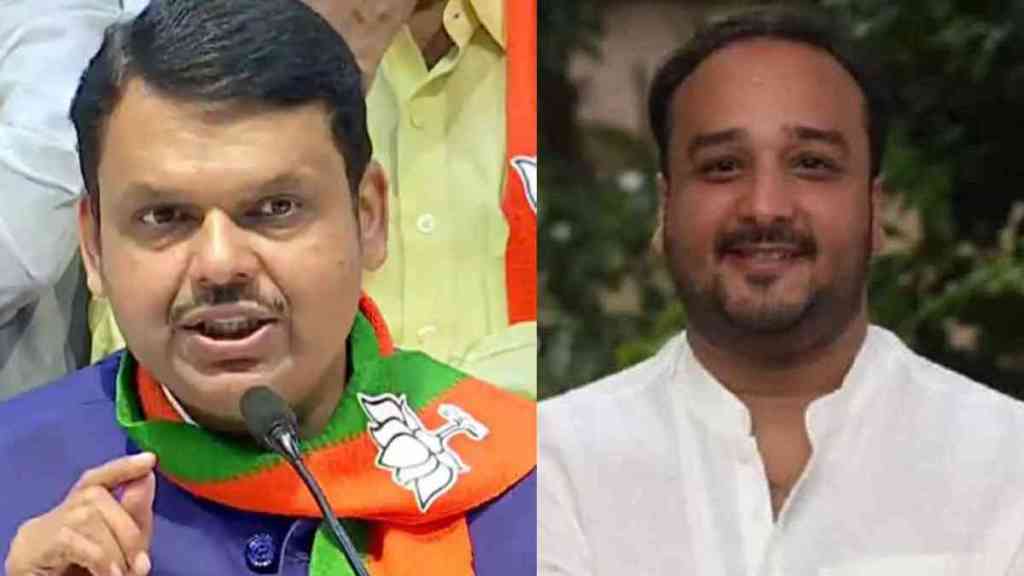 Zeeshan Siddique Meets Devendra Fadnavis Zeeshan Siddique Meets Devendra Fadnavis