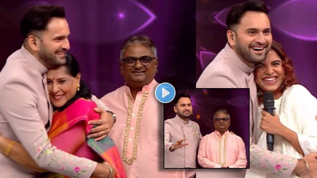 siddharth chandekar family visited star pravah mi honar superstar show siddharth chandekar family visited star pravah mi honar superstar show