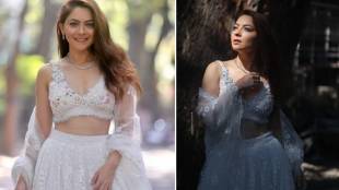 Navratri 2024 Marathi Actress sonalee kulkarni s white lehenga look viral