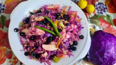 Purple Cabbage Healthy Salad Recipe In Marathi Purple Cabbage Healthy Salad Recipe In Marathi
