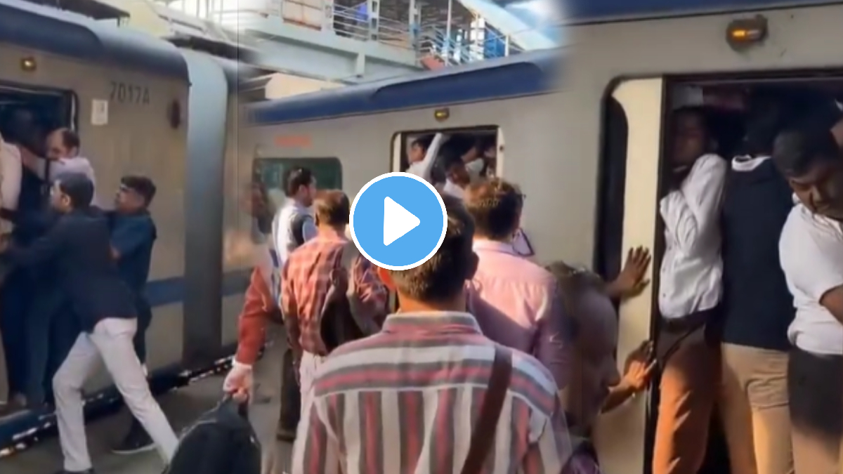 Shocking viral video of ac local train crowd in Mumbai air conditioned ...