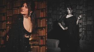 Actress Shruti Hasan shares attractive pictures in saree on social media