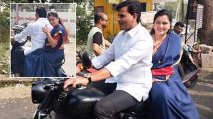 assembly election 2024 Rana couple on two wheeler to polling station
