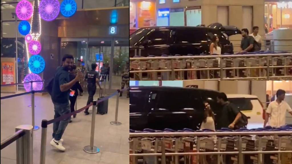 Rohit Sharma Leaves For Australia to Join India Squad Wife Ritika Sajdeh Gives Emotional Farwell At Airport Rohit Sharma Leaves For Australia to Join India Squad Wife Ritika Sajdeh Gives Emotional Farwell At Airport