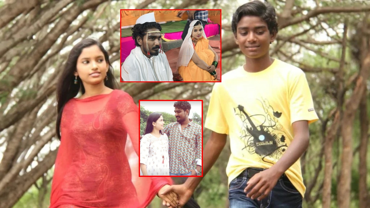 Somnath Awaghade romantic photo with Rajeshwari Kharat: Fandry Fame ...