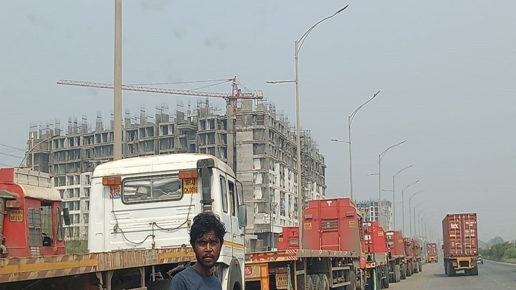 Unauthorized parking lots, dhabas, Dronagiri, Unauthorized parking lots, dhabas, Dronagiri,