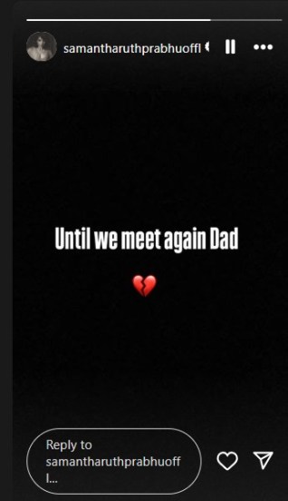 samantha ruth prabhu father died
