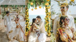 sreejita de haldi photos