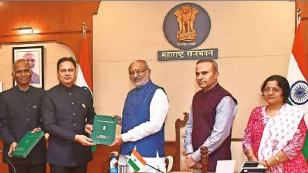 ECI submits gazette, notification of poll results to Maharashtra Governor C P Radhakrishnan