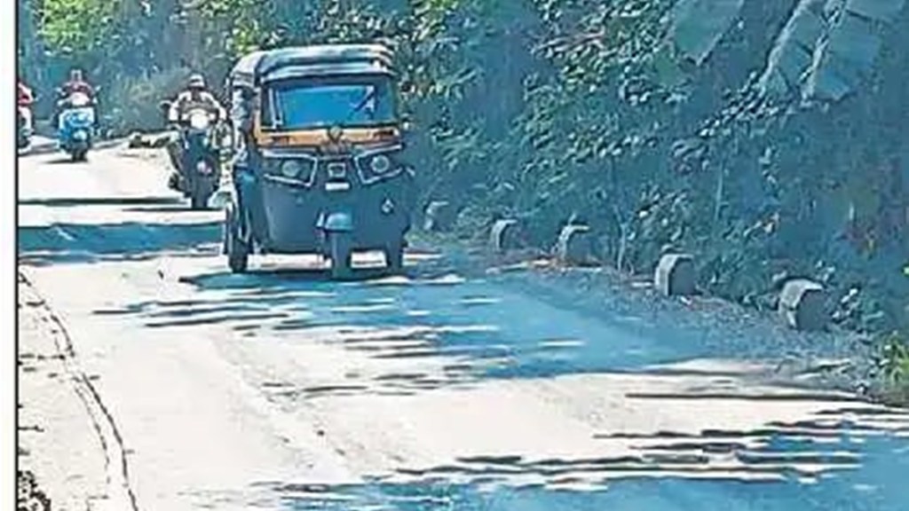 uran karanja road potholes uran karanja road potholes