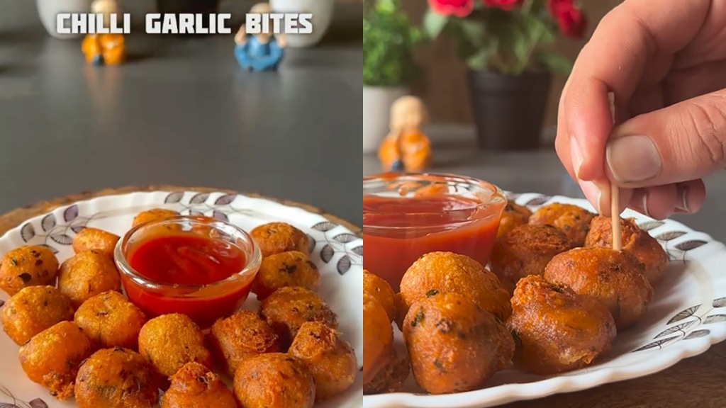 Crispy chilli garlic bites recipe easy recipe for breakfast