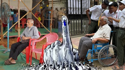 mumbai all political party Workers voters polling booth mumbai all political party Workers voters polling booth