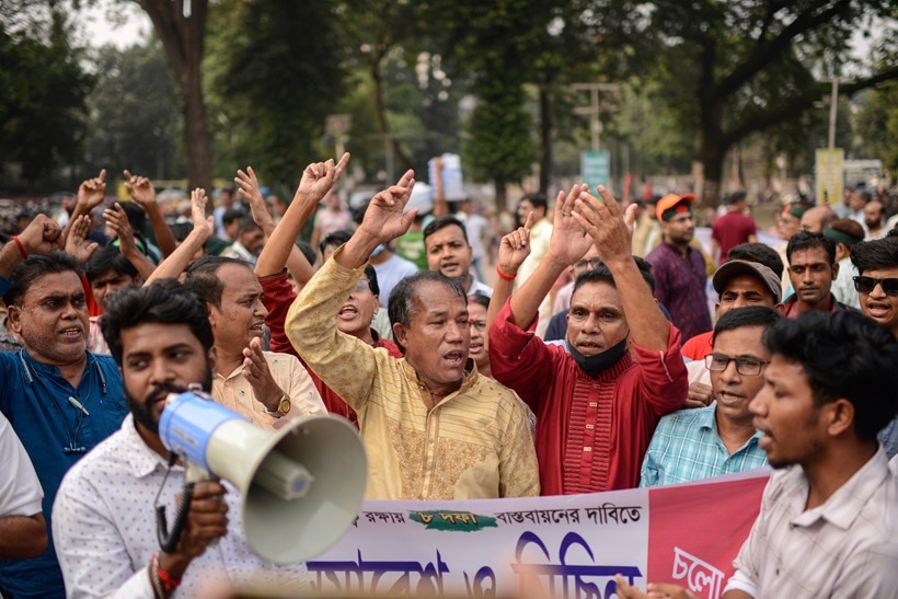 Bangladesh Hindu protests