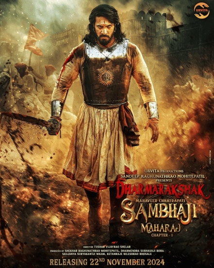 Actor Thakur Anoop Sinha shares photos on social media from the sets of Sher Sambhaji and thanks the musicians for the success of title song 
