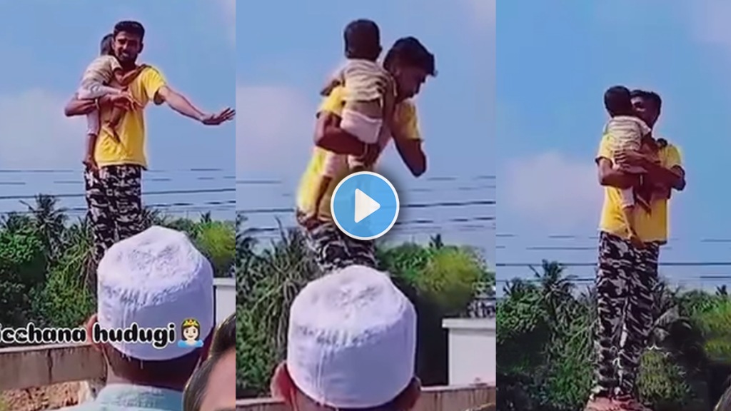 father tries to suicide with his baby video viral on social media Man suicide shocking video father tries to suicide with his baby video viral on social media Man suicide shocking video
