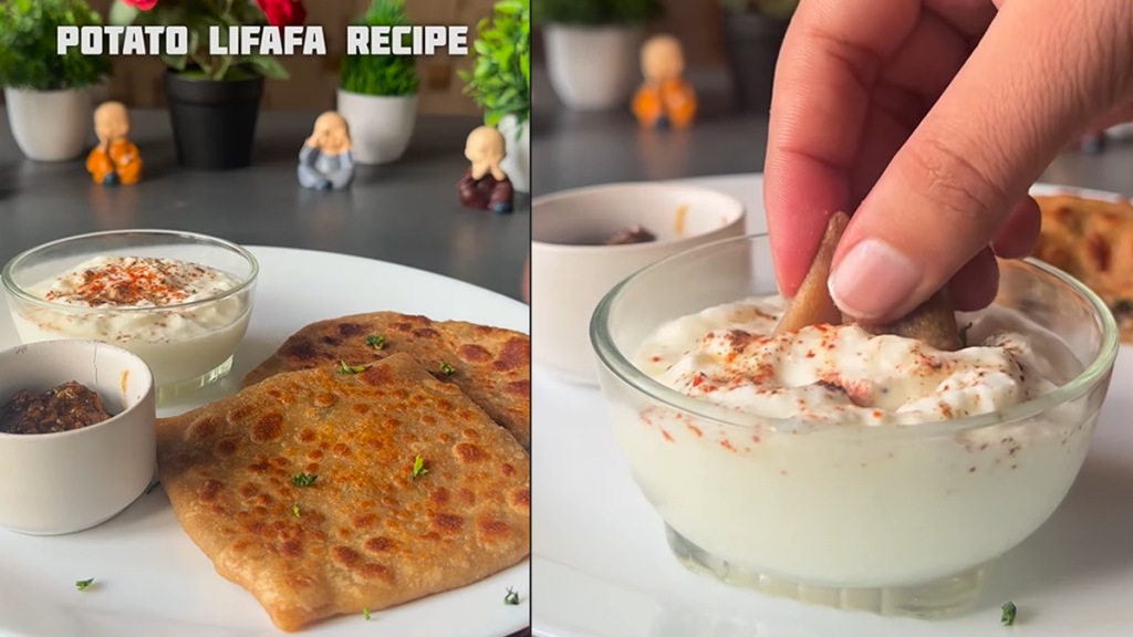 potato lifafa recipe