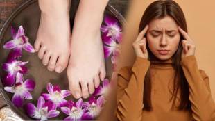 soaking feet in hot water For fifteen to twenty minutes
