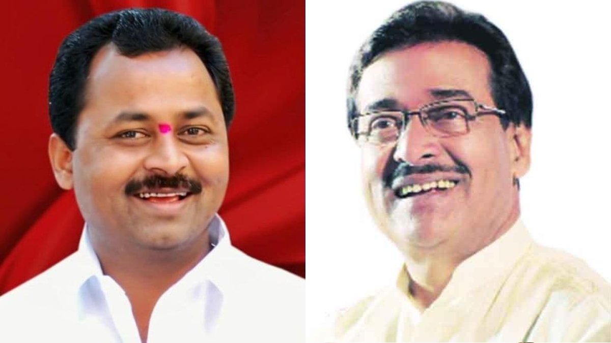 Rajendra Raut maharashtra assembly poll 2024 rajendra raut and dilip sopal supporters ...